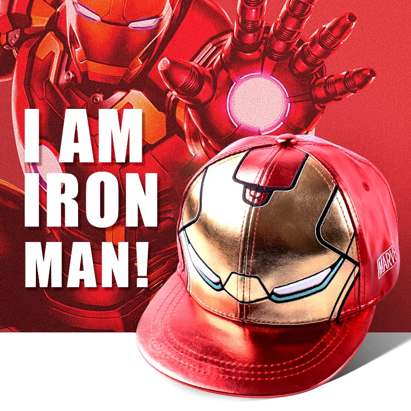 Железный человек Новые Marvel Мстители кепки 3D вышивка хлопок Бейсболка мужская