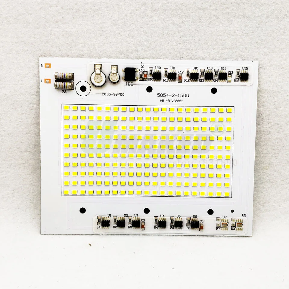 Светодиодный прожектор 150 Вт ac220в SMD 2835 PCB 146x120 мм светодиодный умный IC драйвер