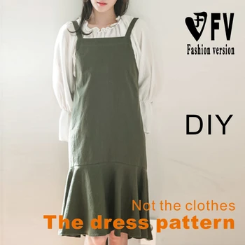 

Single-layer sling dress cutting drawing clothes paper template physical pattern BLQ-285