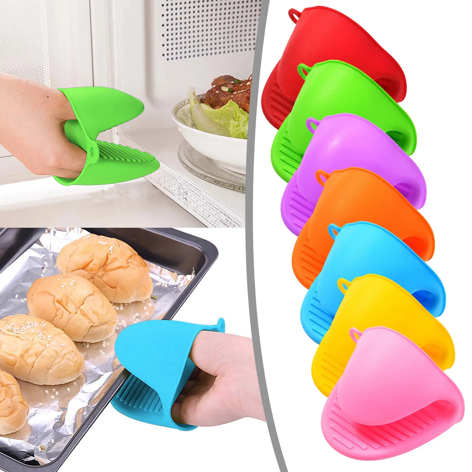 Маленькие кухонные варежки резиновые захват для готовки и выпечки воздушные