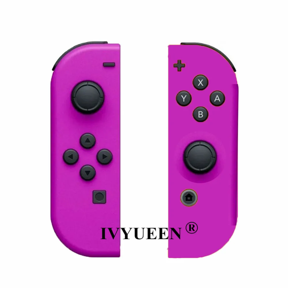 IVYUEEN левый и правый сменный кожух для переключателя shand Joy-con контроллер DIY чехол и кнопки ABXY D-Pad для консоли Joycon - Цвет: Neon Purple