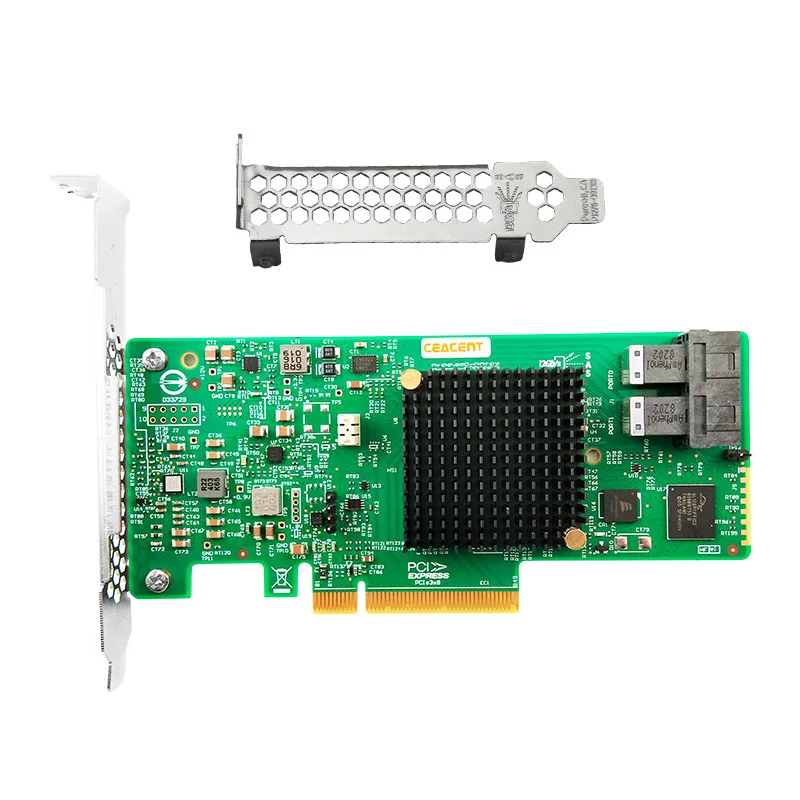 CEACENT AS3008R5 9341-8i 12 ГБ/сек. SAS/SATA Управление карты PCIe3.0 X8 чипсет LSI 3008 Hostraid0/1/5/10 8 портов 2*8643