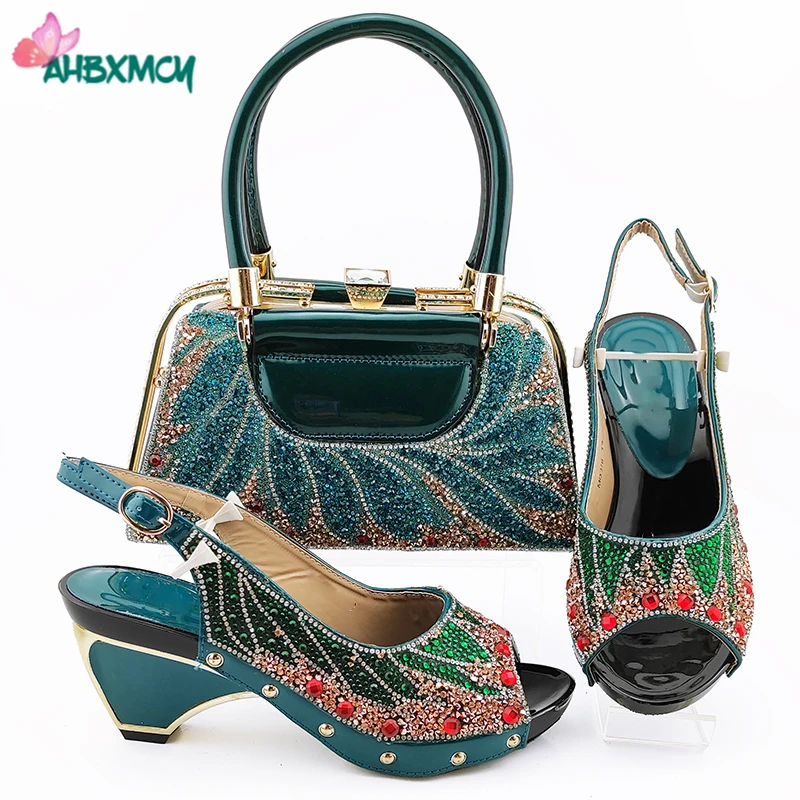 Teal handbags and shoes Clearance