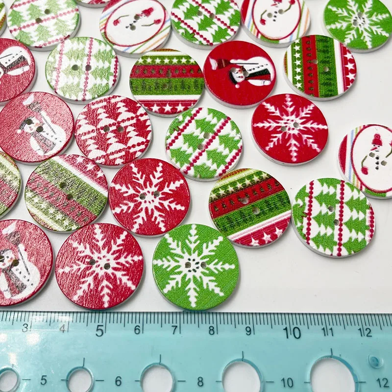 20pcs Mixed Resin Christmas Buttons Snowflake Christmas Tree 2 Holes Sewing  Round Buttons Gingerbread Man Embellishments Craft - AliExpress