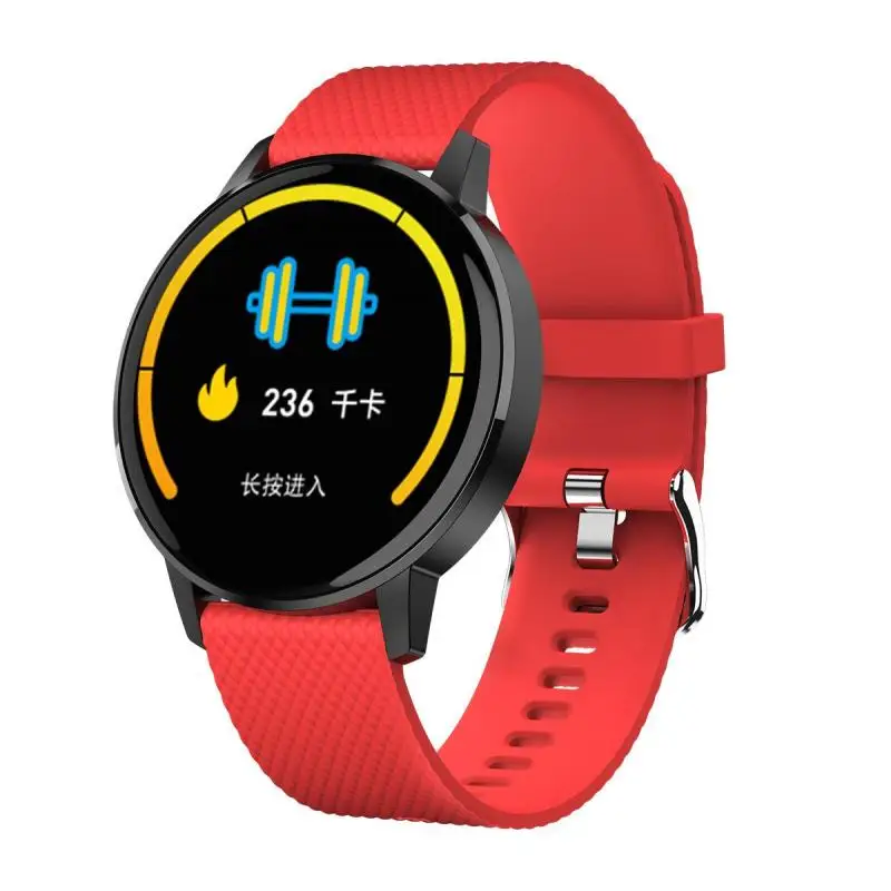 Красный Mr 19 Smartwatchs T4 браслет монитор сердечного ритма кровяного давления напоминание о звонках фитнес-трекер водонепроницаемые Смарт-часы Android IOS - Цвет: Красный