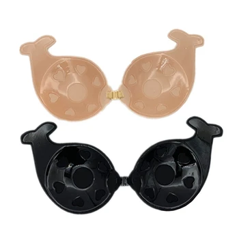 

Women's Shaped Bra Invisible Push-up Underwear Stickup Breathable No-Wire Buckle Lift Corsage Women Intimates Accessories