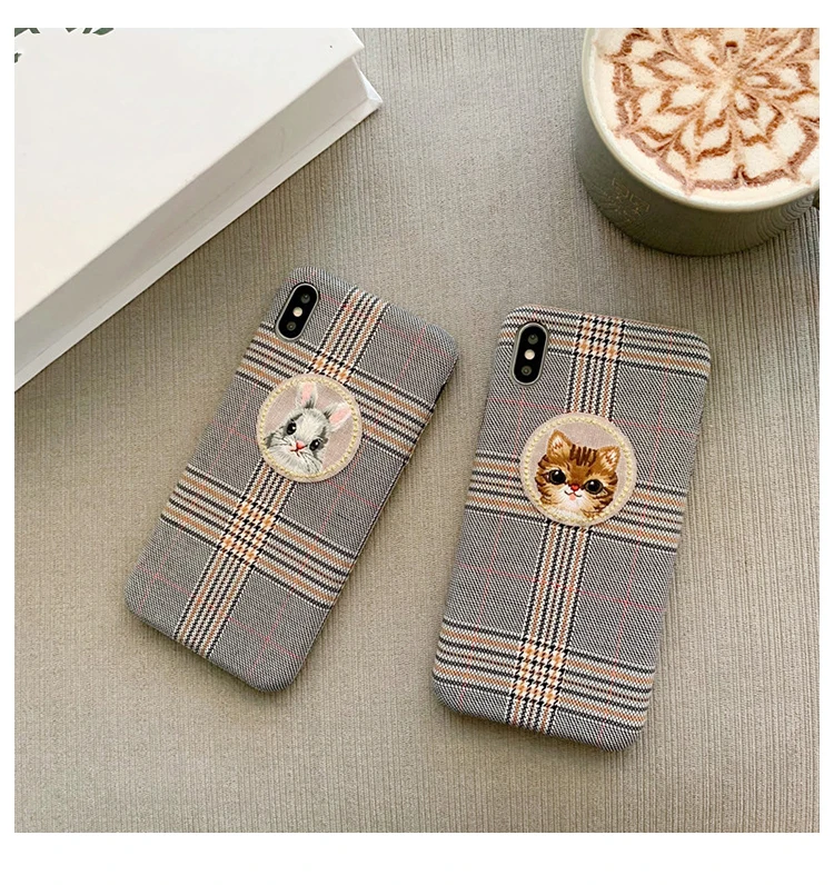 GlamPhoneCase с рисунком кота и кролика чехол для iPhone X XS Max XR Мягкий силиконовый чехол для iPhone 7 8 6 6s плюс Чехол
