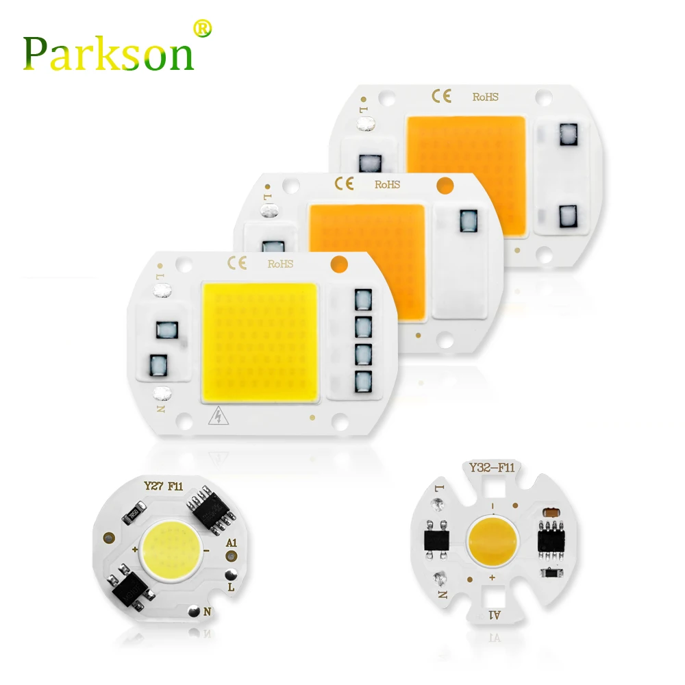 Cob Led Lamp Chip 10W 20W 30W 50W 220V Smart Ic No Need Driver 3W 5W 7W 9W Led Bulb Lamp For Flood Light Spotlight DIY Lighting