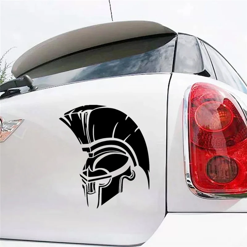 Trojan Head Car Sticker on Car Truck Bumper Rear Window Waterproof and  Sunscreen Vinyl Decal,17CM*15CM