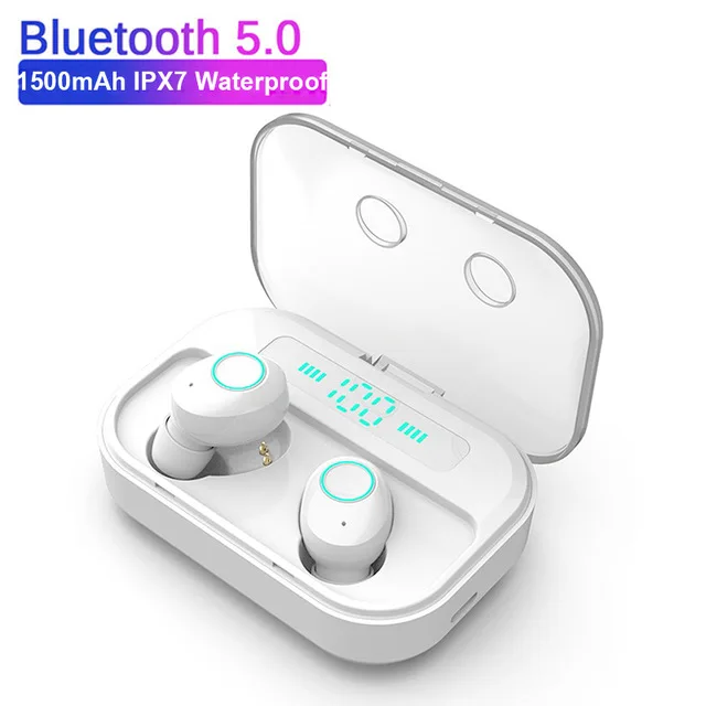 TWS 5,0 Bluetooth IPX7 водонепроницаемые игровые музыкальные спортивные наушники с сенсорным управлением 8D Srround стерео гарнитура для телефона Xiaomi huawei - Цвет: E