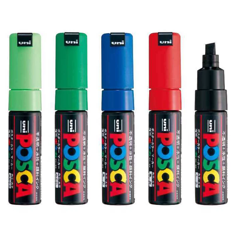 1 шт. UNI POSCA PC 8K 15 цветов костюм поп рекламный плакат граффити ручка 8 0 мм большими