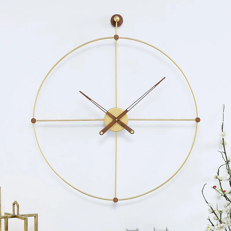 Creative minimalist wall clock living room home fashion modern art personality big | Электроника