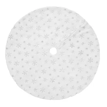 

Beautiful Christmas Decoration Plush Beads Embroidered Christmas Tree Skirt Christmas Tree Ornaments