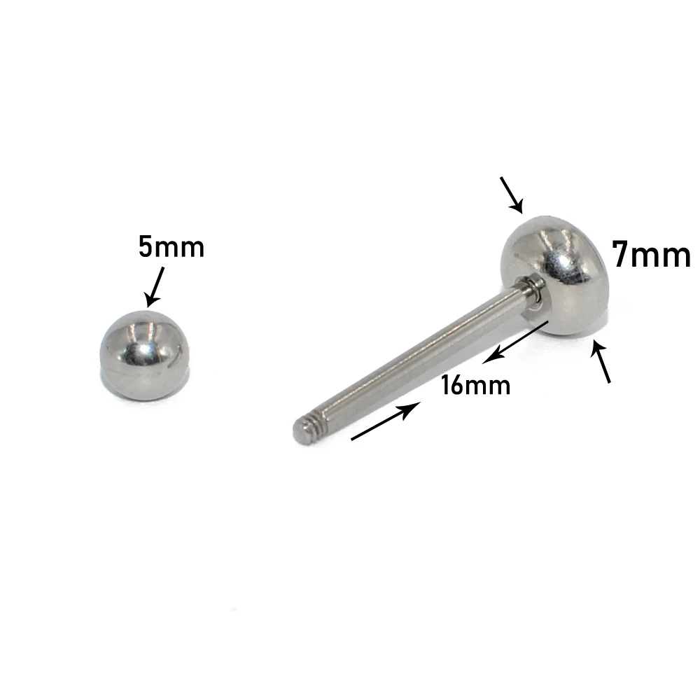 Piercing Jewelry Body Piercing Jewelry Body Jewelry Surgical Steel Tongue Barbell Ring 1PC