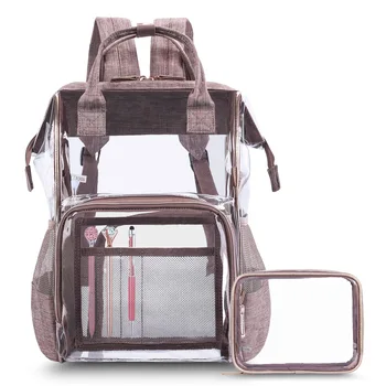 

New Style Waterproof Shoulder Hand Girl'S Back WOMEN'S Bag Transparent Gel Bag PVC Packback Gel Bag Women's