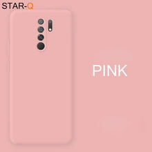  for redmi9 New upgrade full cover camera liquid silicone phone case for xiaomi redmi 9 original soft protective back cover 