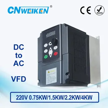 

VFD solar Inverter DC 200-400V 4KW 16A input Frequency Converter 3-phases Output water pump motor speed Controller