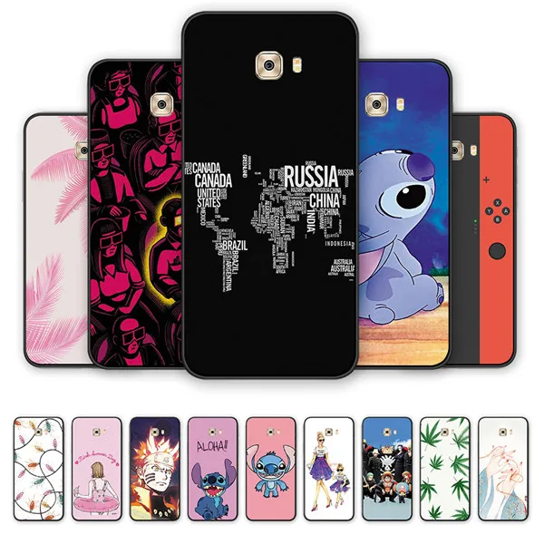

Cartoon Anime Cover Silicone TPU Phone Case For Samsung C7pro S6edge Naruto Stitch soft back Phone Case For Galaxy A50 A70