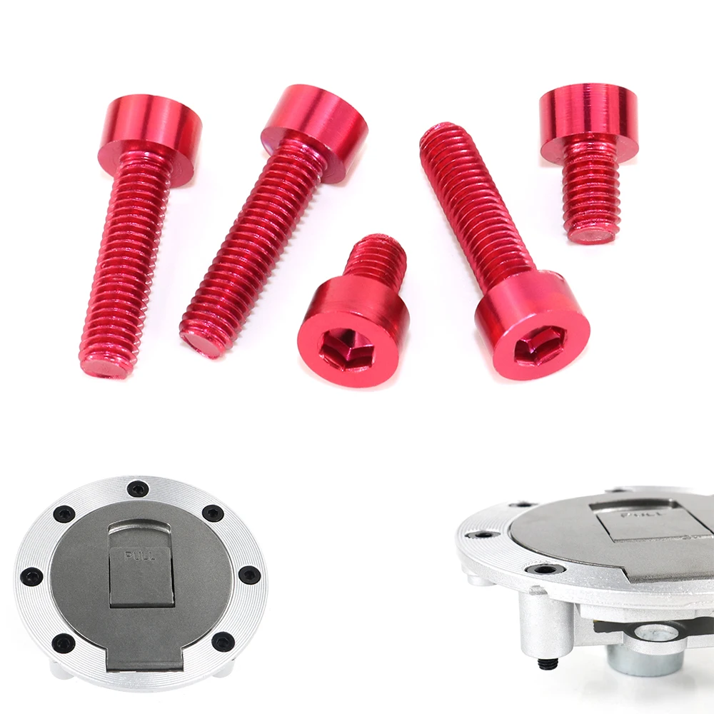 

For YAMAHA FZ1 FZ-10 YZF R25 R6 R1 FZ-07 MT07 FJ09 FZ-09 XSR700 XSR900 MT03 MT10 Petrol Gas Tank Cover Fuel Cap Bolts Screws
