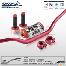 Руль для Pro Taper Pack Bar 1-1/" Renthal Fatbar Колодки Ручки Pit Pro Racing Dirt Pit Bike мотоцикл с адаптер cnc