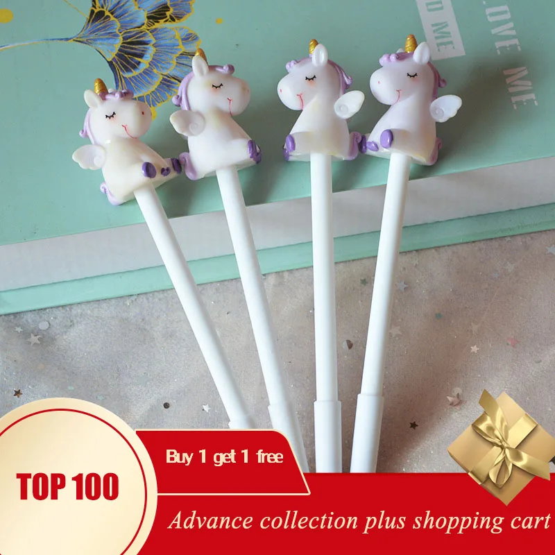 Kawaii boligrafos гель stylo licorne lapiz tinta Подарочная партия Оптовая Продажа Аниме офисные