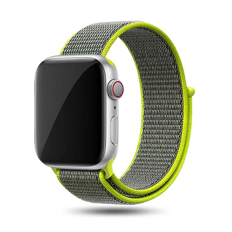Falsh Спортивная петля для Apple watch, ремешок 42 мм, 38 мм, 44 мм, 40 мм, тканый нейлоновый браслет correa iwatch серии 4, 3, 2, 1, браслет для часов Apple watch 5, 4 - Цвет ремешка: Falsh