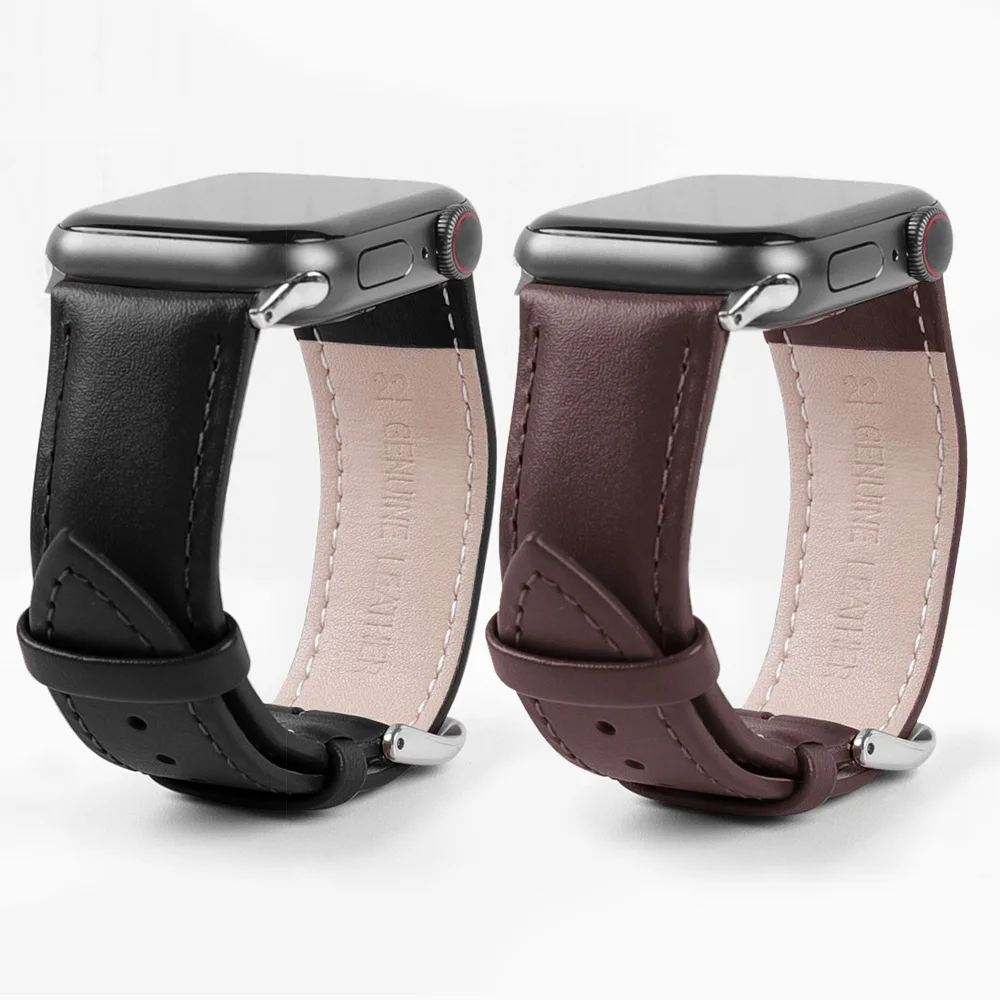 

leather loop Band for Apple Watch Series 5 4 3 2 1 Strap for Iwatch 38mm 42mm Bracelet Accessories Wrist for watchband 44mm 40mm