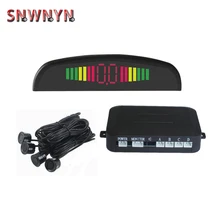 Car LED Parking Sensor Kit 4 Sensors For All Cars Reverse Assistance Backup Radar Monitor System Display
