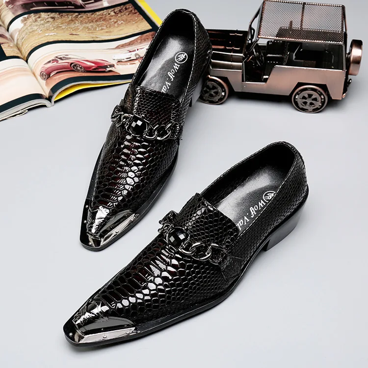 

Zapatillas Hombre Casual men's Shoes Genuine Leather Japanese Style Pointed Steel Toe Shoes Man Loafer