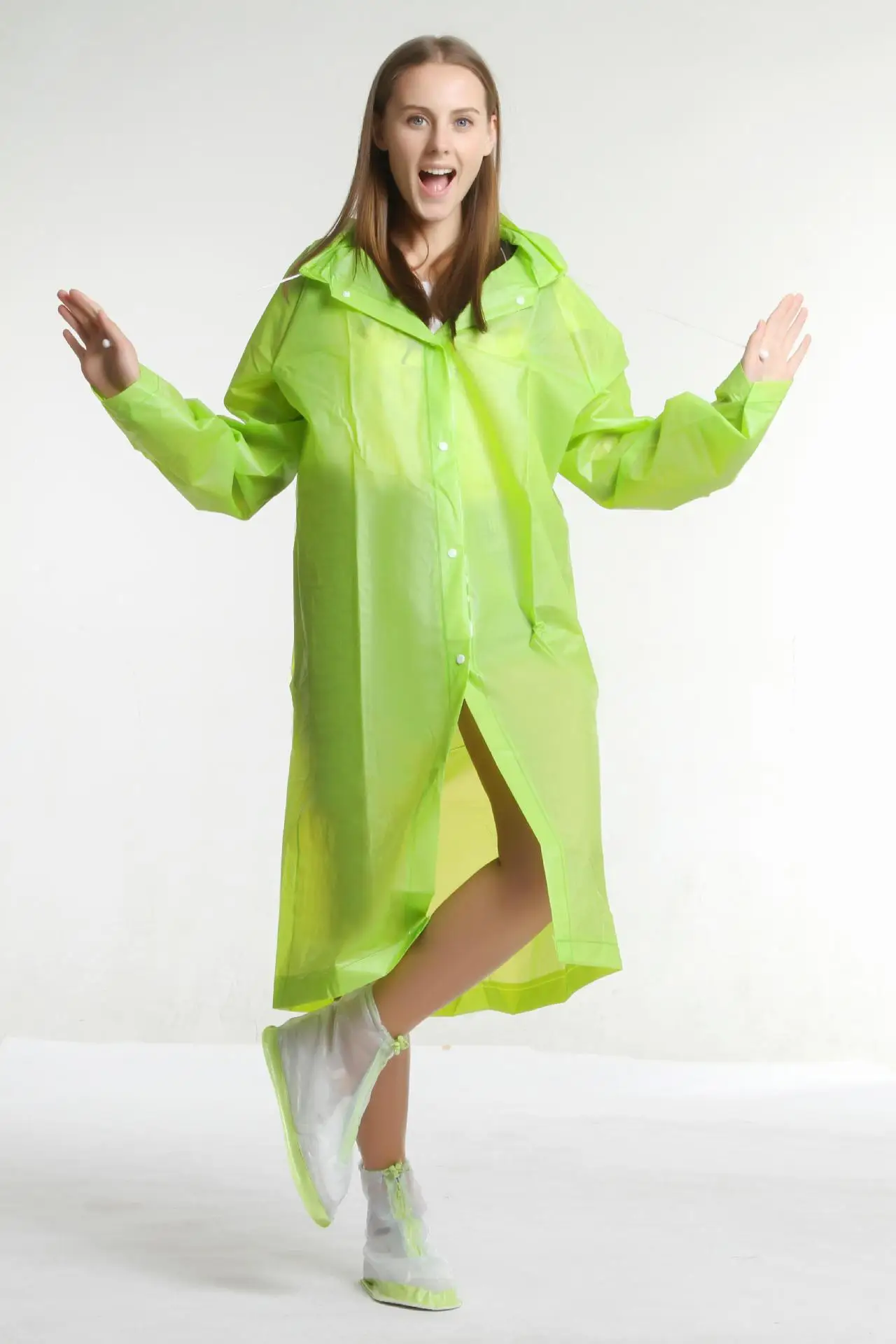 Плащ Chubasquero Mujer непроницаемый Regenjas непроницаемый Mujer Para Lluvia Gabardina Mujer дождевик Manteau Femme пончо - Цвет: raincoat 2