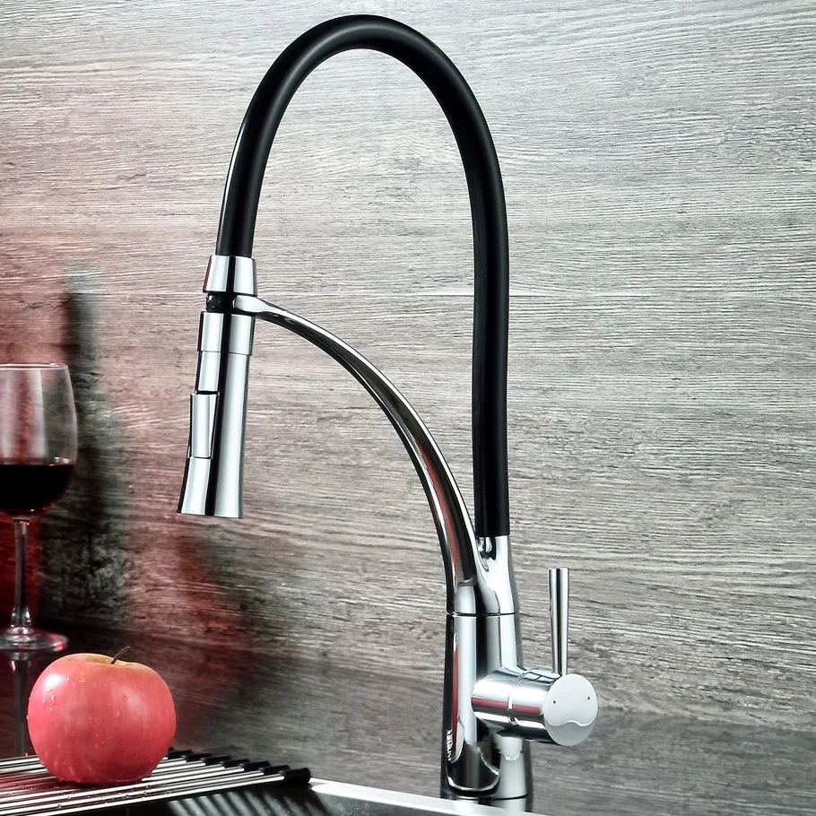 

Copper Pull-out Rotatable 360-Degree Cold Hot Water Washing Basin Sink Faucet Pull-out Set