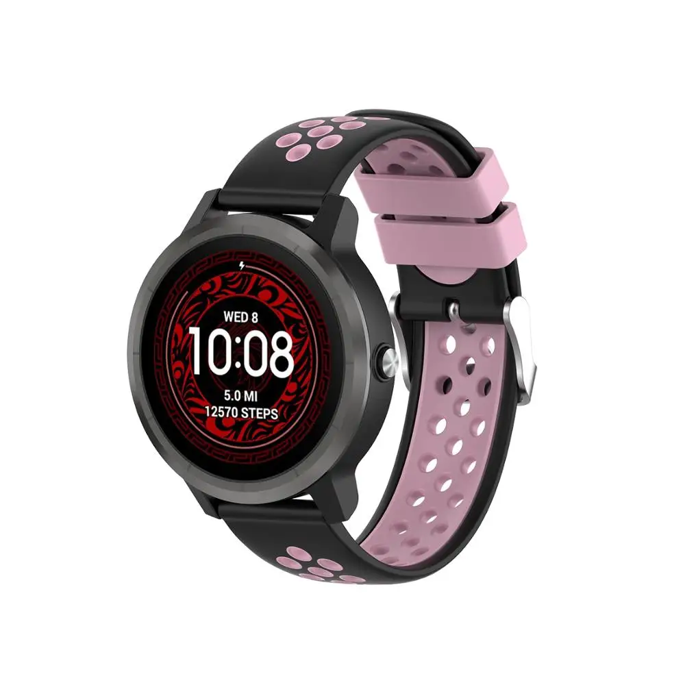 FIFATA двойной цвет Stomata мягкий силиконовый ремешок для часов для Garmin Vivoactive 3/Vivoactive 3 музыка Смарт часы замена ремешок