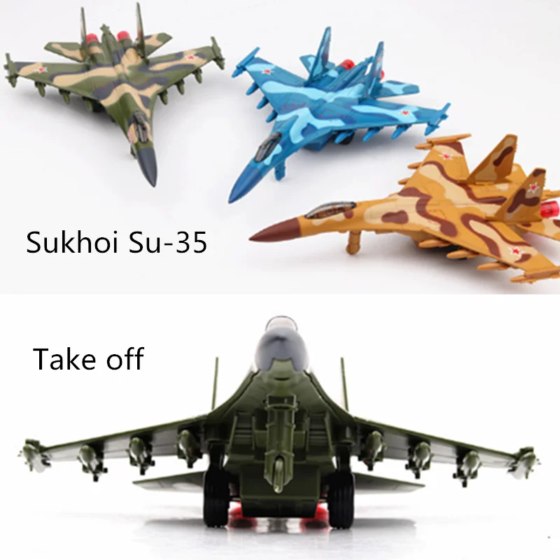 Коллекция 1:32 Масштаб 22 см Россия Sukhoi Su-35 модель истребителя откатная литая под давлением сплав дисплей самолета для детей и взрослых - Цвет: Yellow