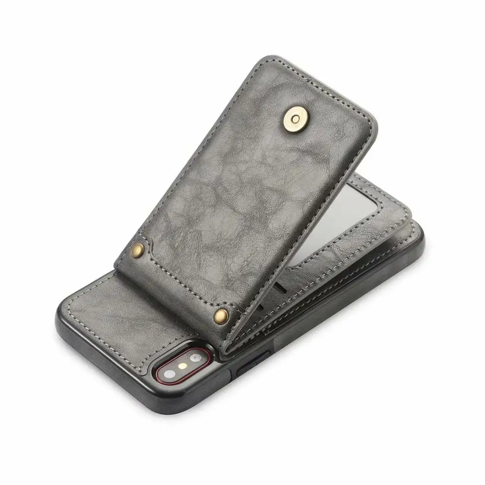 2 in 1 Split Design Leather Wallet Card Slot Case For iPhone 11 Pro Max Phone Case For iPhone X XR XS Max 6 6s 7 8 Plus case