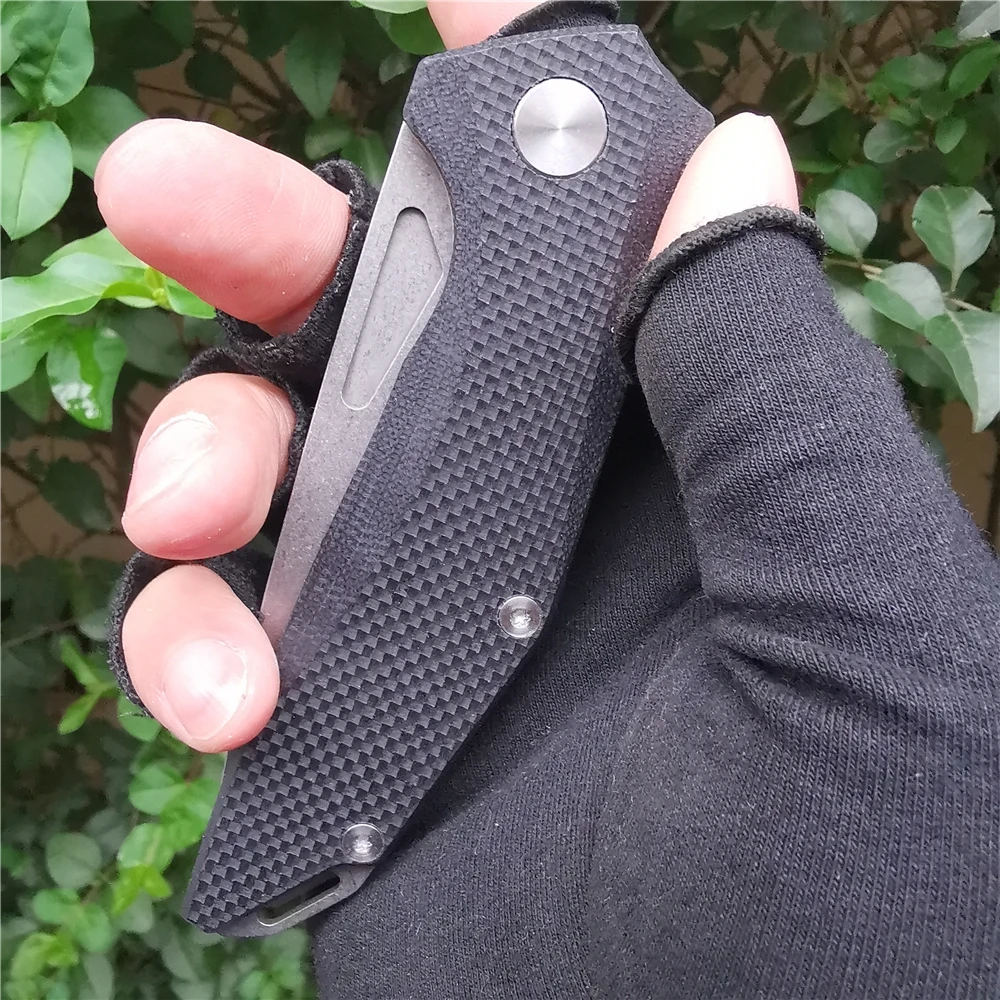 Складной нож с лезвием G10 60 61HRC D2 карманный тактический инструмент ножи для