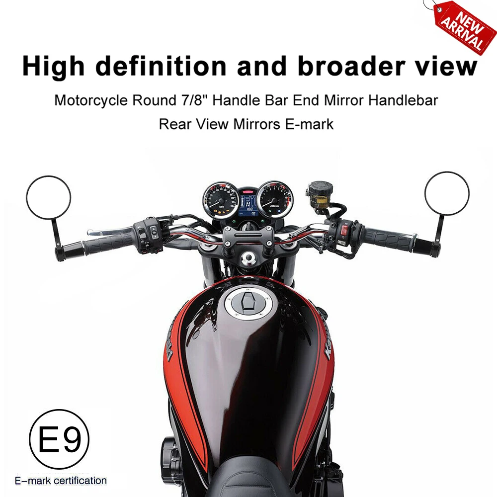 Мотоциклетные зеркала CNC баровое зеркало Кафе racer для Yamaha mt09 mt07 Vespa z900rs Bmw r1200gs F800GS