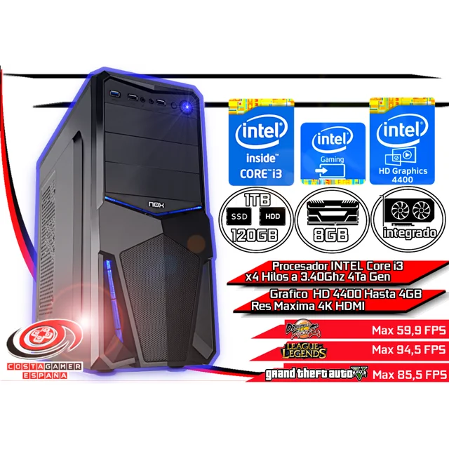 Pc Gaming A8 7680/ i7 6400T 8G/16G RAM 120G/500G SSD BNVME Pc