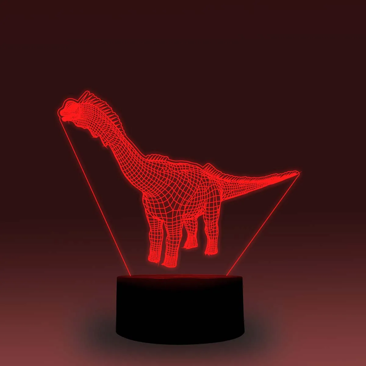NiteApps динозавр Брахиозавр 3D RGB светодиодный ночник настольная лампа иллюзия Лампа подарок на день рождения приложение/сенсорный контроль
