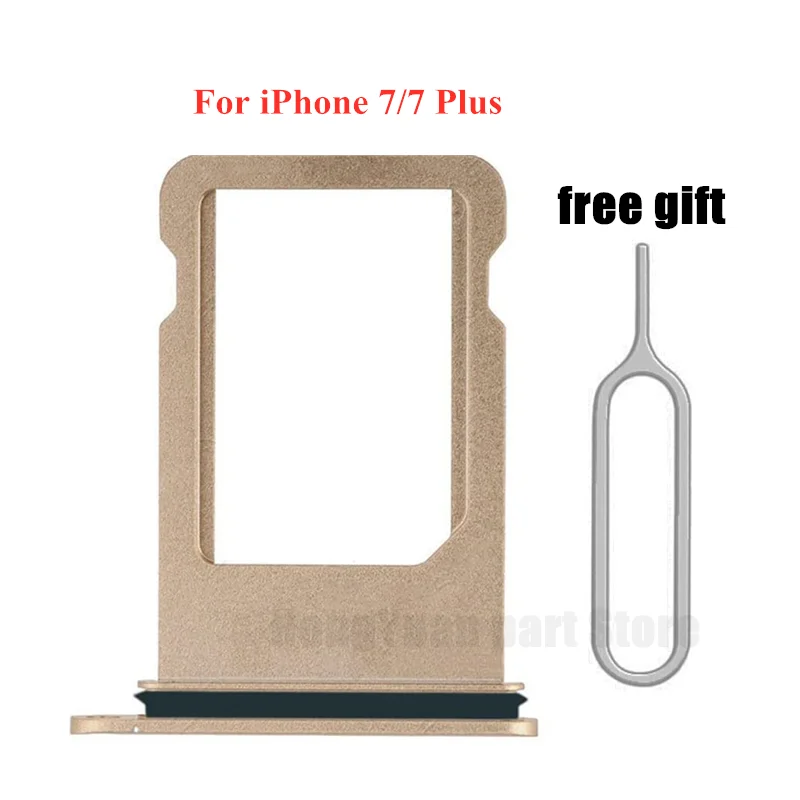 

Замена слота для SIM-карты с прокладкой для IPhone 7 7 Plus слот для SIM-карты лоток держатель кронштейн с водонепроницаемой резиной