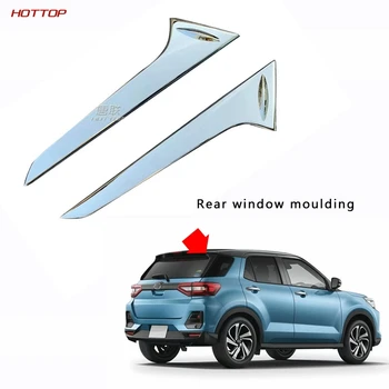 

For Toyota Raize 2020 Rear Window Triangle Trim Decorative C Column Decorative Bright Frame Modified Patch