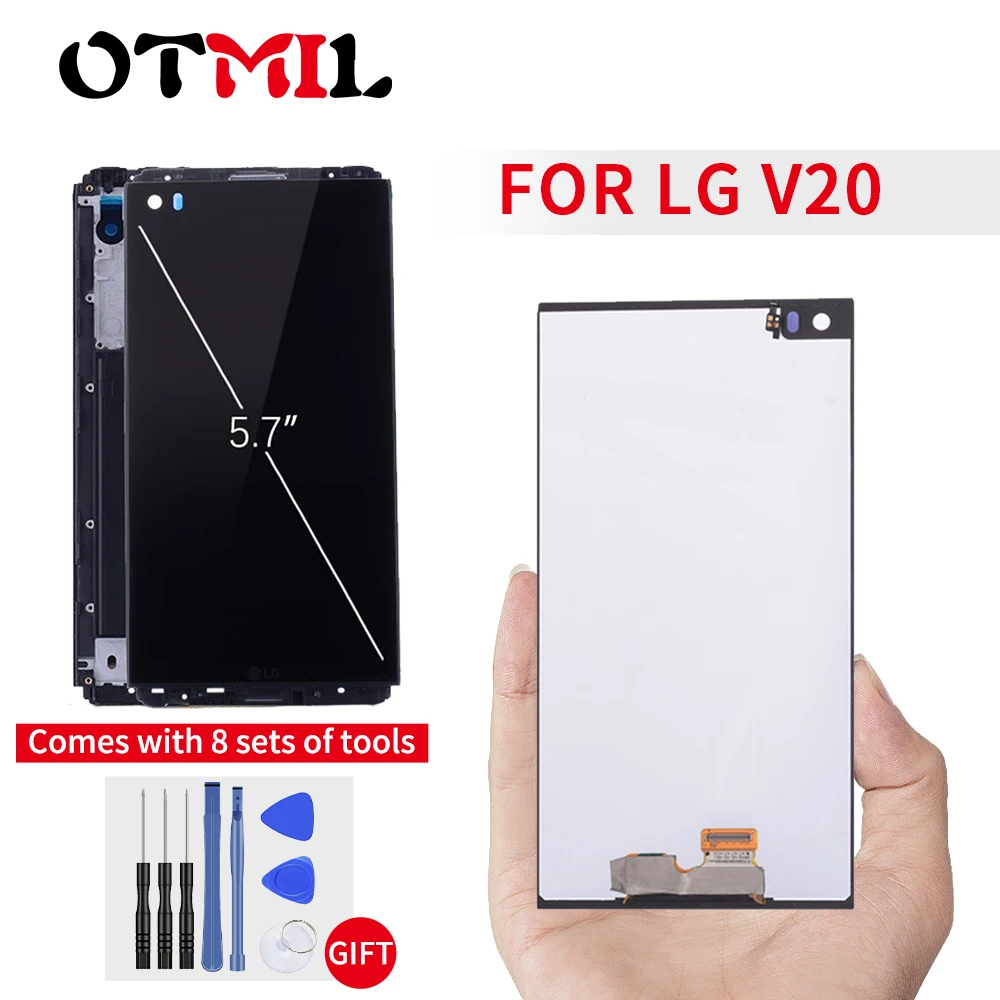 

5.7" LCD Replace For LG V20 LCD Display Touch Screen with Frame Digitizer For LG V20 Display H990N H990DS H990T H910 H918 LS997