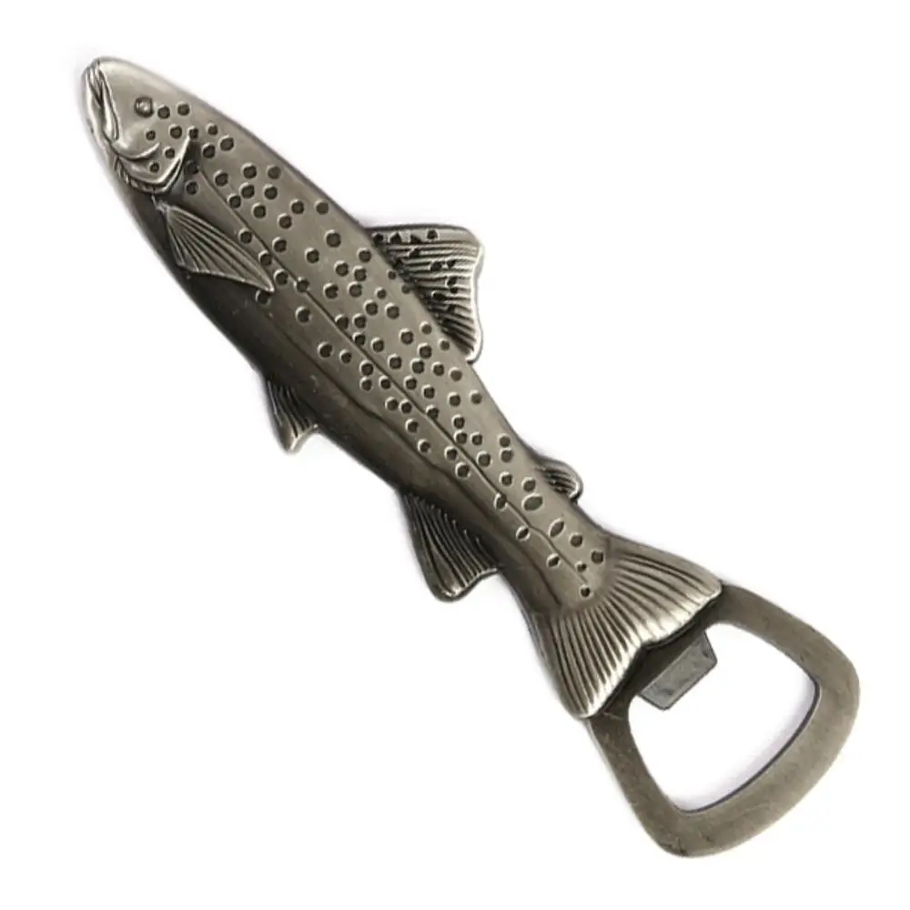 

Household Cool Stainless Steel Fish-shape Beer Bottle Opener Fridge Magnet Souvenir Sticker Outdoor Multifunction Tools