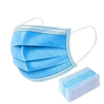 

Disposable Masks 200 pcs with Box earloop meltblown non woven mask 200pcs anti-dust 3 layers wholesale