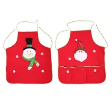 Новинка; рождественские украшения в стиле унисекс; костюм Санта-Клауса; фартук-снеговик; комбинезоны официанта; X7YB