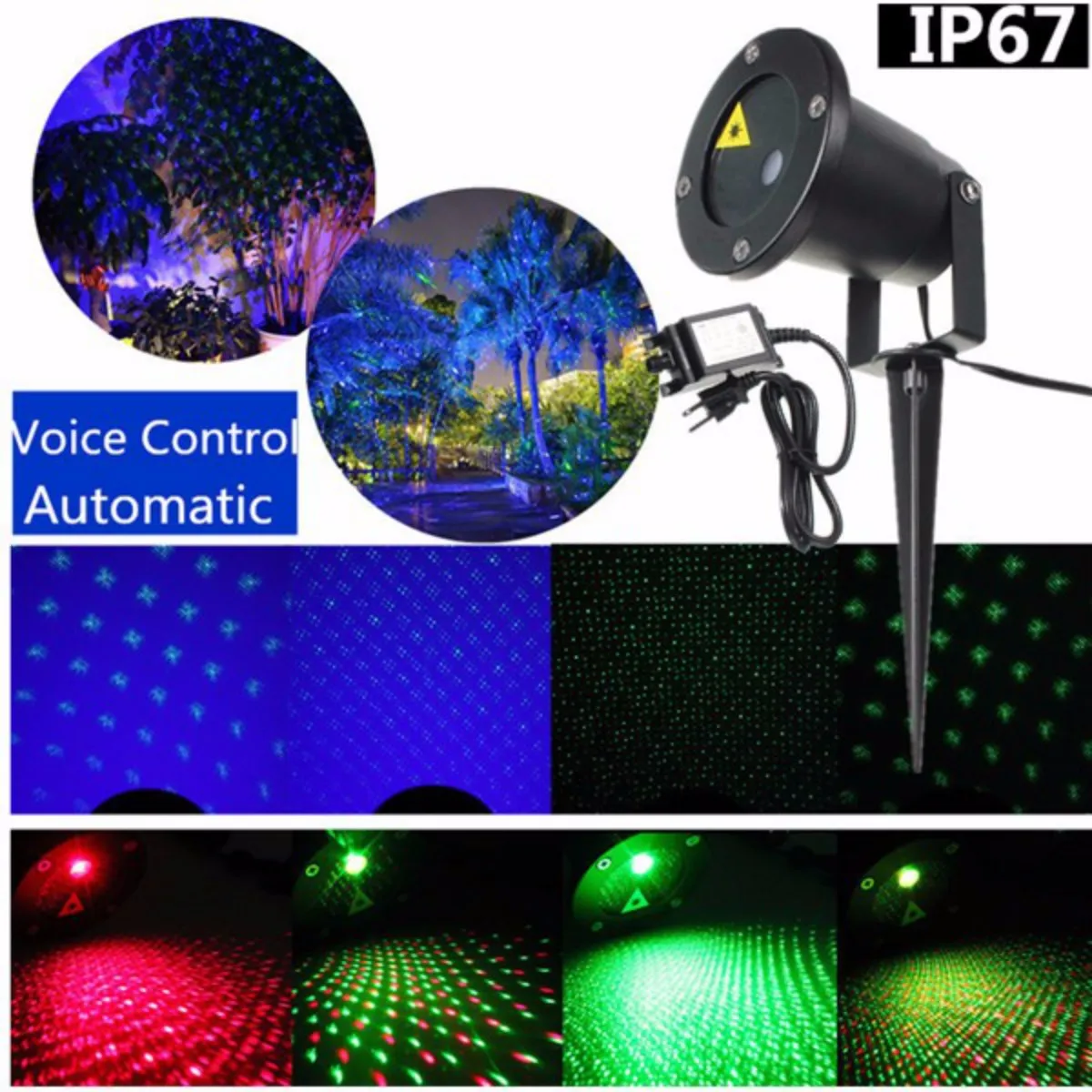 

LED Lighting Waterproof 110-265V US Plug with Outdoor Landscape Garden Fountain