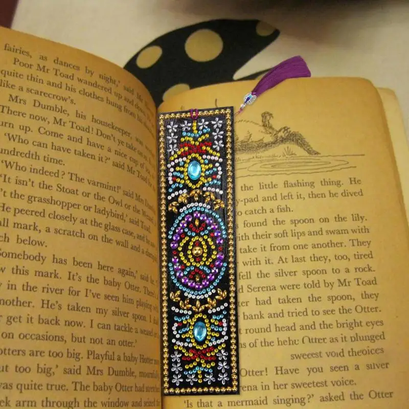 Сделай Сам специальная Алмазная картина кожаная вкладка с кисточкой книга
