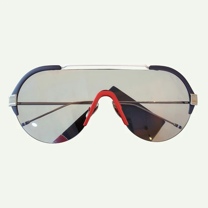 No.3 sunglasses Цельные линзы Пилот Солнцезащитные очки женские классические винтажные без оправы Солнцезащитные очки UV400 gafas de sol hombre - Цвет линз: No.3 sunglasses