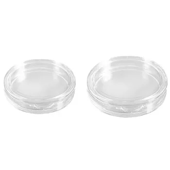 

20 Pcs Transparent Small Plastic Coin Box 18mm & 21mm