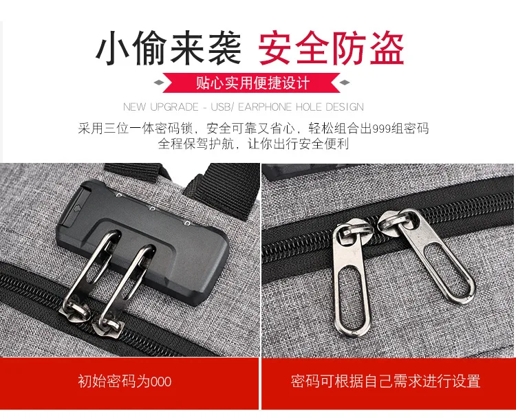 USB Перезаряжаемый рюкзак для отдыха деловой рюкзак компьютерный пакет многофункциональная Противоугонная сумка для мужчин и женщин