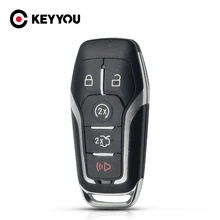 Chave do carro habitação escudo substituição dobrável chave do carro para ford mustang borda explorer fusão mondeo kuka 2015 2016 2017 5 botões